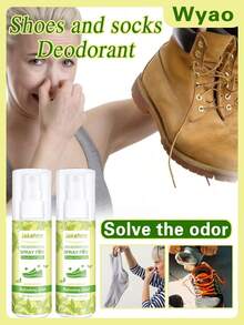 south moon 1/2/3/4pcs Shoe & Sock Deodorizing Spray, Shoe & Sock Cleaner, Super Smelly, The Smellier The Better Effect, Smelly Shoe Cabinet Cleaner, Sweat Odor Eliminator, Keeps Feet Fresh & Dry, Air Freshener (Random Delivery Of New And Old Versions) - Multicolor - View 13