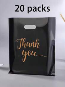 Black Gift Bags For Birthday Holiday Gift Packaging, Simple 4-Finger Apparel Bags, Packaging Bags, Portable Shopping Bags, Large Thank You Bags, White Thank You Bags, Large Thank You Bags, Bulk Thank You Bags, Medium Thank You Bags