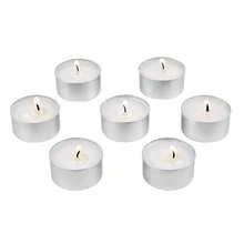 200 Pack Unscented Tea Lights Candles 6.5 Hours Long Burning Smokeless Tealight Candles, Dripless With Aluminum Cups, Natural Palm Wax Votive Candles For Home, Weddings, Christmas, White - 200 Pack - View 8