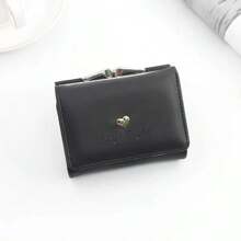 New Mini Short Women Wallets High Quality Coin Pocket Luxury Female Purses Card Holder Photo Holder Cute Wallet For Girls For Women Money Wallet Mini Wallet Purse Wallet Small Wallet