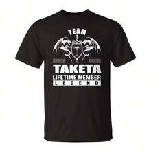 Team Taketa Time Member  Uni T-Shirt  Seseable CA 220G Cotton – Durable And Breathable, Great For Travel, Weekend Brunch, Casual Friday, Office, Or Daily Errands – Stylish Comfort For All Ages – I Gift For Boyfriend, Girlfriend, Mom, Dad, Or Ns Who Love Quality And Style Ropa De Hombre,Manfinity, Clog,Manfinity ,Streetwear,Ropa Para Hombre,Horror,Vintage T Shirts,Graphic ,Streetwear ,Funny T Shirts,Graphic,Meme Shirts,Band T Shirt,Alien,Outdoor Home Style,God - màu đen - Xem 1