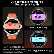 GUHUAVMI GUHUAVMI 1.85inch Large Screen Smartwatch For Men Women, Strong LED Flashlight, 760mAh Large Capacity Battery, Bluetooth Call, 100+Sport Modes, Compass, IP68 Waterproof Smart Watch, Heart Rate/Sleep Monitor Fitiness Tracker(Step Counting, Distance, Calories) Smartwatches Suitable For Android IOS