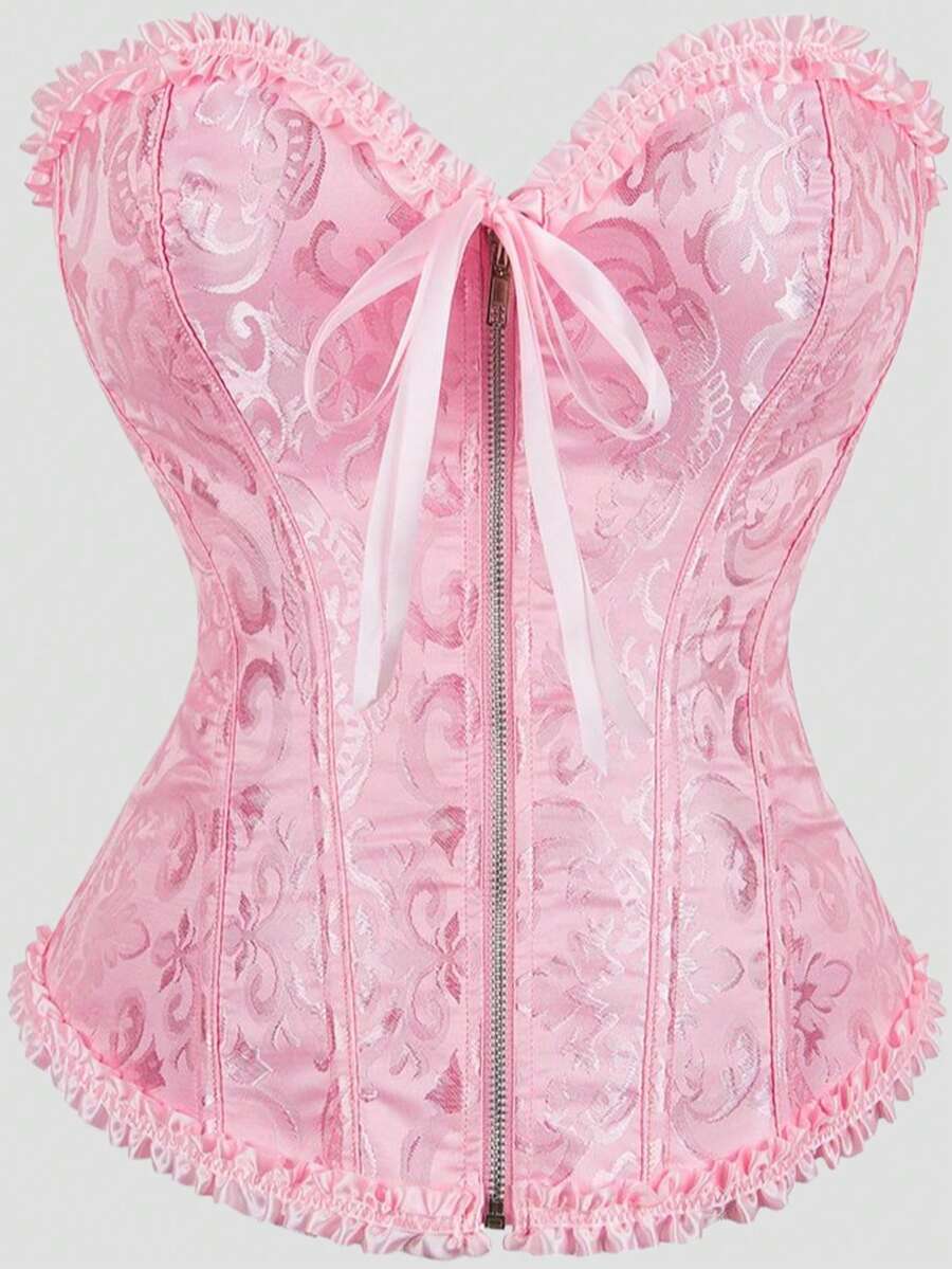 Women's Corset Lace-Up Zipper Top Corset, Palace Style Shapewear Tops, Suitable For All Kinds Of Parties, Evenings, Festivals