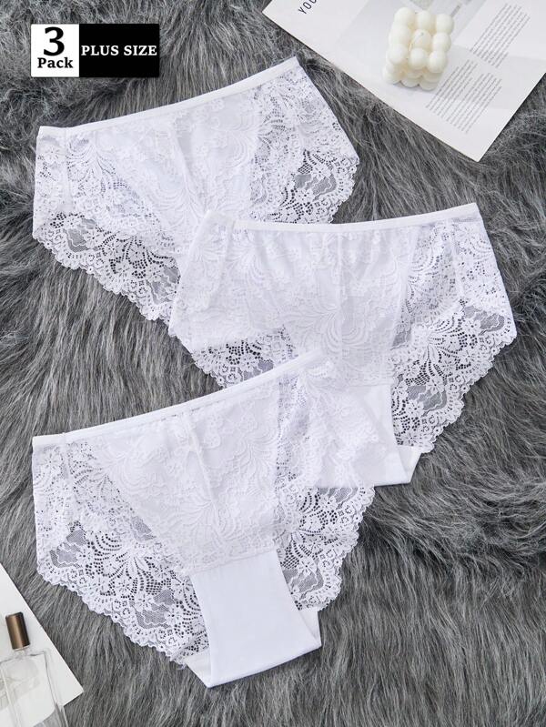 FOVTY 3 PEÇAS Calcinhas de Renda Plus Size para Mulheres, Roupas de Estar em Casa de Verão Simples e na Moda, Short Sexy de Ioga Antiexposição