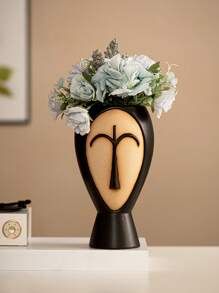 1 Peça Vaso de Flor em Estilo Vintage de Cerâmica, Vaso Decorativo Criativo, Acessório de Decoração de Mesa, 2 Tamanhos, Adequado para Decoração de Casa, Quarto, Hotel, Restaurante, Presente de Formatura, Lembrança de Casamento
