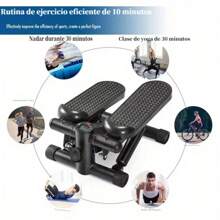 Mini stepper compacto para uso doméstico: entrenamiento cardiovascular eficaz para piernas, glúteos y resistencia con resistencia ajustable y pantalla de entrenamiento digital