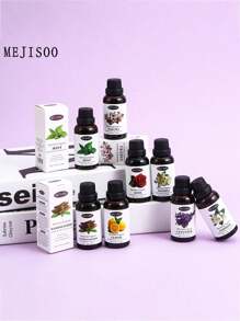 1 pieza, Aceite esencial aromático, Humidificador, Máquina de aromaterapia, Piedra difusora, Aromaterapia de coche y otros líquidos complementarios, Aceite esencial de aromaterapia, Aceite esencial de plantas de aroma calmante para el dormitorio, 8 tipos de fragancias