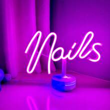 1pc Illuminated LED Light Box, Black LED Letter Light Box For Home Theatre, DIY Word Combination, Family Activities, Home Decor Lighting, Alien/Rabbit Neon Light For Girl Bedroom - White - View 49