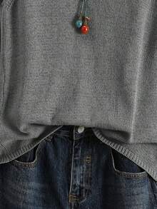 女士纯色针织背心，日韩复古风，叠穿短款休闲夏季度假百搭单品，秋冬早春叠穿通勤装，简约复古彩色音乐节学院风无袖上衣，春夏 - 灰色 - 查看 7