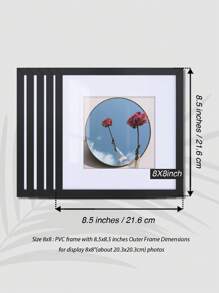 Luxury PVC Picture Frame In Classic Matte Black – High-Quality Shatter-Resistant Acrylic Glass, 4x6/5x7/8x8/8x10/11x14/12x16-Inch, Available In Multiple Sizes For Wall-Mounted Or Tabletop Display. Perfect For Enhancing Home Decor, 30x40/30x30/20x25/20x20cm, For Star/Moon
