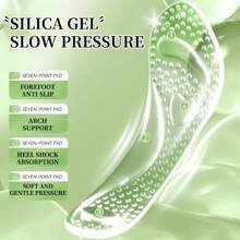 1pair Special Comfort Gel Insole For Women's High Heels - Antiskid, Cushioning Support And Massage Effect Insole