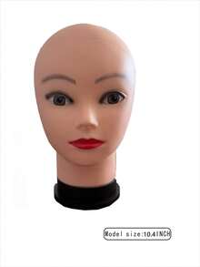 Bald Mannequin Head Female Professional Cosmetology For Wig Making, Display Wigs, Practice Make Up, Eyeglasses Display - Multicolor - View 4