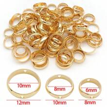 10 piezas de monturas de bisel chapadas en cobre de gran espesor (18K + Plata gruesa + Oro blanco) para hacer joyas DIY