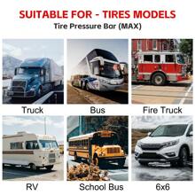 RV Caravan Trailer/Digital LCD TPMS Tyre Pressure Monitoring System+6 Sensors