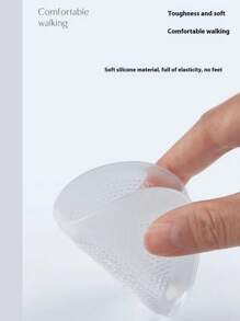 1 Pair Anti-Slip Silicone Gel Front Foot Cushion Pads, Protect Feet From High Heel Sandals