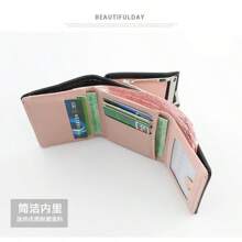 New Mini Short Women Wallets High Quality Coin Pocket Luxury Female Purses Card Holder Photo Holder Cute Wallet For Girls For Women Money Wallet Mini Wallet Purse Wallet Small Wallet