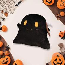 Cojín decorativo de Halloween, cojín fantasma, relleno para sofá, cojín de Halloween, decoración para fiestas al aire libre, tapete decorativo fantasma. - Negro - Ver 3