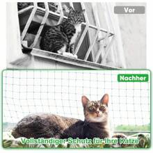 236.22 X 118.11 Inches Reinforced Steel Wire Balcony Cat Net, UV-Resistant & Weather-Proof Black Window Cat Protection Netting