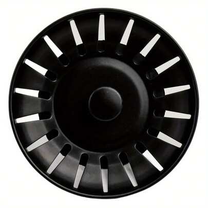 78毫米黑色厨房水槽排水过滤器塞，不锈钢过滤器塞替换件，厨房用品，厨房配件，厨房工具