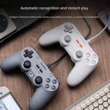 GAMESIR T3 Lite 有線遊戲手把 柔砂膚感握持 | 有線直連0延遲 | 智慧三模一鍵切換 | 全平台暢玩（PC/PS/Switch）| 電競級精準操控 - 白色 - 查看 3