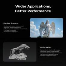 Skaner 3D Creality CR-Scan Raptor Pro - precyzja 0,02 mm, prędkość skanowania 60 kl./s, skaner ręczny (UE)