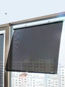 1 pièce Stores enroulables rétractables automatiques avec ventouses. Pare-soleils pour voitures, chambres, cuisines, bureaux. Stores occultants sans besoin de perçage.