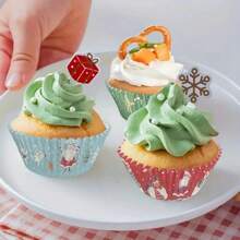 200 piezas de envases para cupcakes de colores surtidos - diseños variados para fiestas y días festivos, aptos para Halloween, Navidad, Pascua y Acción de Gracias