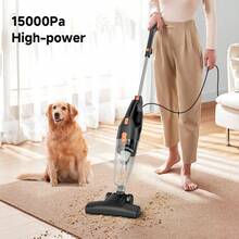 Corded Stick Vacuum Cleaner For Home Pet Hair, Lightweight Stick Vacuum Cleaner With Powerful Suction For Carpet Tile And Hard Floor, 3-In-1 Handheld Vac - Dark Orange - View 2