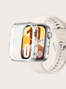 1 pièce Étui de protection en TPU anti-rayures électroplaqué pleine couverture unisexe compatible avec Huawei Watch Fit 4, convient pour un port toute la journée