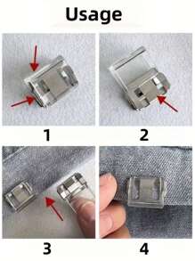 Agrafe de fixation invisible pour raccourcir les jambes de pantalon, dispositif de fermeture des jambes sans couture pour empêcher le traînage, pinces pour ourlet de jambe de pantalon - Fixateurs invisibles pour jambes de pantalon, Pinces pour ourlet de jambe de pantalon, Pas besoin de coudre les pinces d'ourlet pour empêcher le traînage, Boucle d'ourlet anti-traînage de jambe de pantalon