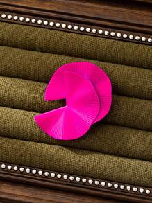1pc elegante retro ventilador texturizado liga de metal broche de moda
