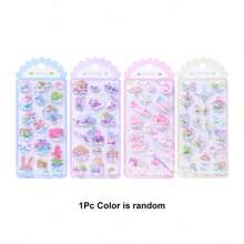 1 Pieza 9cm*21cm Pegatinas De Estampado De Lentejuelas 3d Con Agitación Aleatoria De Color Caramelo Para Juguetes De Niña Para Niños