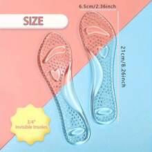 1pair Special Comfort Gel Insole For Women's High Heels - Antiskid, Cushioning Support And Massage Effect Insole