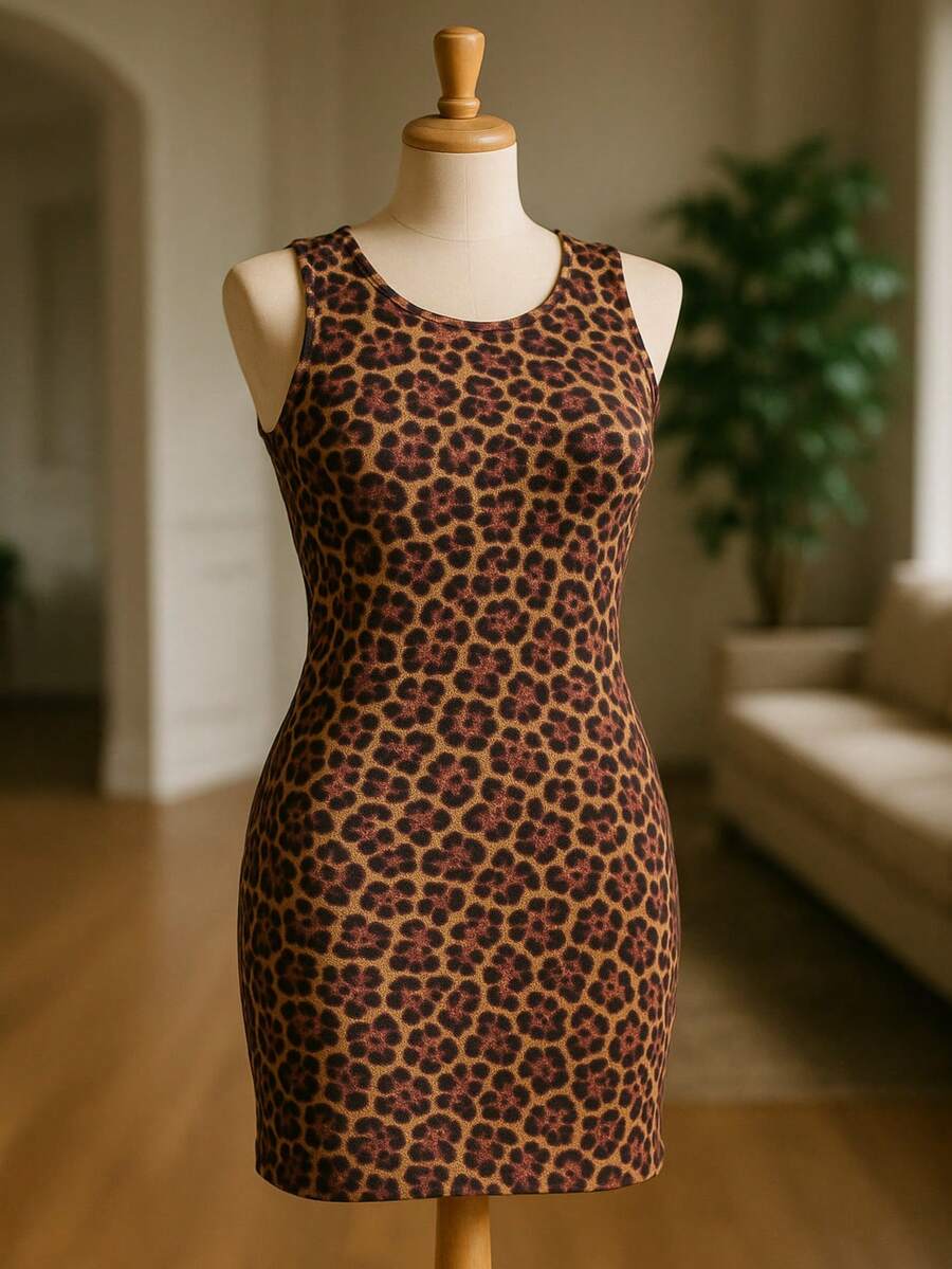 Camisola Vestido Curta Sem Bojo Roupa de Dormir Pijama Feminino Sensual Liso E Estampando Envio Em 24h - ONÇA - Visão 1