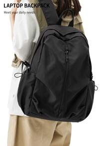 Mochila escolar de moda para niños y niñas adolescentes, mochila grande para portátil que cabe notebooks de 14-15.6 pulgadas, de 45*32*17 pulgadas, mochila escolar duradera y casual, mochila diaria para viaje con dos bolsillos internos y bolsillo para portátil, disponible en varios colores