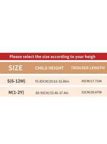 1 Piece Kids Weightlifting Straps,All-Season Knit Fabric, Solid Color, Hand Wash Only, Belly Protection For Children, Elastic Baby Pantyhose