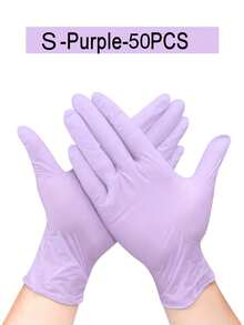 Plum-Purple Disposable Nitrile Gloves, Powder-Free Latex-Free, Durable Household Cleaning Gloves, Waterproof Gloves For Kitchen Cleaning, Tattoo, Hair Dye, Pet, Salon, Cleaning Supplies, DIY Tools - Plum Purple - View 16