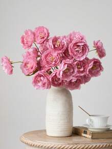 1/3/6 piezas Flores artificiales de 1,74 ft, flores de loto de 5 cabezas de seda sintética con tallo largo, flores de peonía falsas para decoración de bodas, ceremonias, arreglos florales DIY, decoración del hogar, sala de estar, dormitorio, comedor, decoración de habitaciones, decoración de otoño, Halloween, Navidad, estilo bohemio, Acción de Gracias, invierno, Año Nuevo