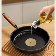 Granit Antihaftpfanne - flacher Boden Pfanne für Steak, Küche Zuhause