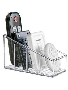 1pc Remote Control Stand Transparent Desktop TV Remote Control Holder Plastic Remote Control Storage Box Remote Control Organizer - Multicolor - View 12