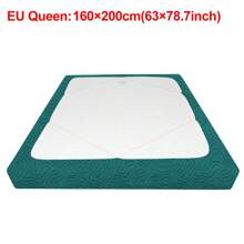 1 pieza Funda de colchón con diseño jacquard de unicolor, cobertor elástico para proteger tu ropa de cama y agregar estilo al hogar, adecuado para todas las estaciones