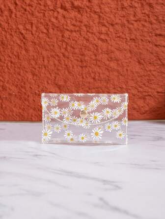 Transparent Colorful Holographic Star Patterned PVC Wallet Iridescent Pentagram Changing Color Cute Wallet For Women Wallet Mini Wallet Purse Wallet Card Wallet Wallet