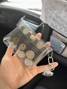 日本零钱包便携式零钱包货币收纳袋旅行透明卡包女士男士钱包迷你钱包钱包旅行钱包硬币钱包便携式零钱包旅行配件硬币收纳袋 - 彩色 - 查看 7