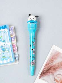 Sanrio 3 Stücke/1 Stück [offiziell lizenziert von Sanrio] Kugelschreiber mit 360° Drehung, Cartoon-Motive: Hello Kitty, Pompompurin, Badtz-Maru, Stressabbau Schreibstifte für Studenten, Schulmaterial, Schulanfang