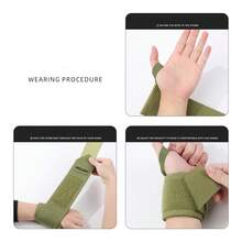 1 Pair Weightlifting Wrist Wraps, Fitness Weightlifting Wrist Wraps, Strength Training Wrist Wraps - Multicolor - View 5