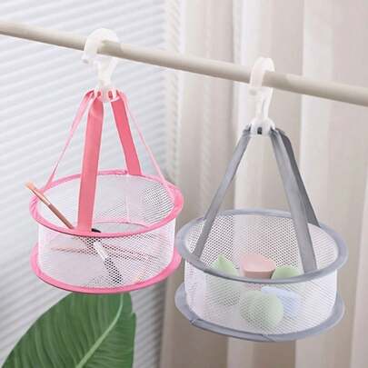 Hanging Beauty Sponge Drying Net And Makeup Brush Holder – Multifunction Cosmetic Drying Rack For Sponges, Brushes, And Small Accessories, Space-Saving Mesh Organizer For Bathroom, Vanity, Dorm, And Decor, Breathable Hanging Basket For Drying Sponges, Cosmetic Tools, And Tiny Toys, Helps Air-Dry Wet Items Quickly, Reducing Odor And Mold, Keeps Countertops Neat And Organized, Ideal For Skincare Enthusiasts And Busy Mornings, Practical Addition To Personal Care Setup