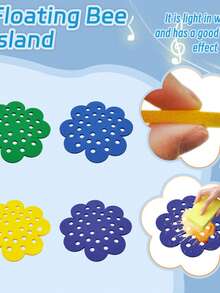Multi-Colored Floating Bee Island, Super Practical Garden Insect Drinker, PVC Material, Outdoor Flower Foam Floating Butterfly Bee Island Drinker. - Multicolor - View 6