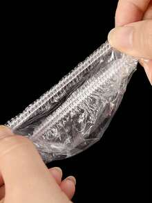 一次性塑料耳套，防水防尘耳罩，舒适弹性耳罩，适用于洗发、洗澡、成人沐浴、染色以防止进水，柔软耳套 - 彩色 - 查看 4