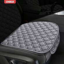 亚麻刺绣纹理汽车座椅垫 - 1 件，夏季凉爽透气，四季前排座椅保护套 - 坐墊 - 查看 13