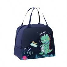 1 Pc Lunch Bag Cartoon Pattern Bento Bag Insulated Lunch Bag Corduroy Lunch Bag, Leak Proof And Insulated Soft Large Lunch Refrigerator Bag Waterproof Lunch Box Makeup Bag Travel Wash Bag Makeup Travel Bag(Back To School) - View 10